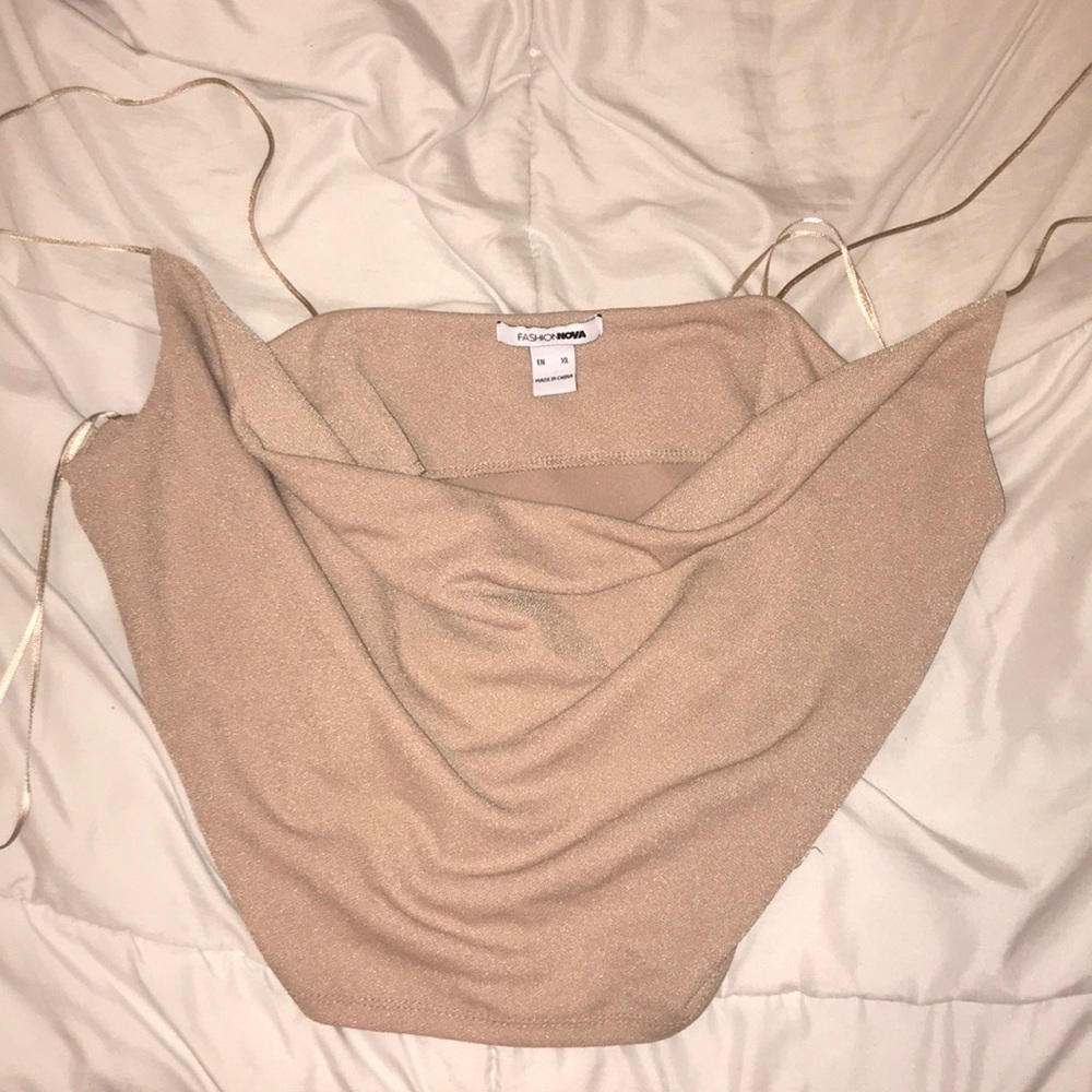 Fashion nova cowl neck tank